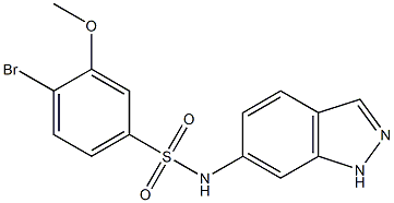 4-bromo-N-(1H-indazol-6-yl)-3-methoxybenzenesulfonamide Structure