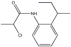 N-(2-butan-2-ylphenyl)-2-chloropropanamide 구조식 이미지