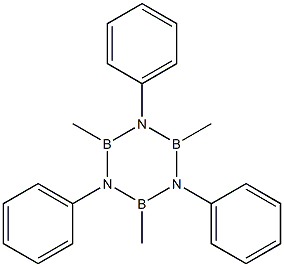 2,4,6-trimethyl-1,3,5-triphenyl-1,3,5,2,4,6-triazatriborinane Structure