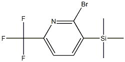 [2-bromo-6-(trifluoromethyl)pyridin-3-yl]-trimethylsilane Structure