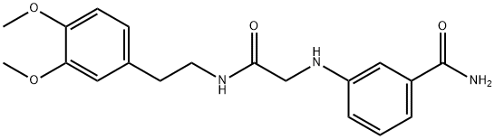 3-[[2-[[2-(3,4-Dimethoxyphenyl)ethyl]amino]-2-oxoethyl]amino]benzamide Structure