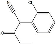 2-(2-chlorophenyl)-3-oxopentanenitrile Structure