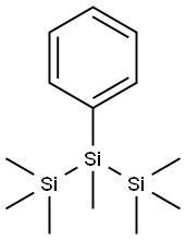 Trisilane, 1,1,1,2,3,3,3-heptamethyl-2-phenyl- 구조식 이미지