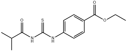 ethyl 4-{[(isobutyrylamino)carbonothioyl]amino}benzoate Structure