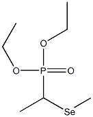 Phosphonic acid, [1-(methylseleno)ethyl]-, diethyl ester 구조식 이미지