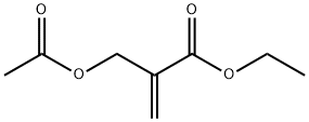 2-Propenoic acid, 2-[(acetyloxy)methyl]-, ethyl ester 구조식 이미지