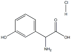 2-AMINO-2-(3-HYDROXYPHENYL)ACETIC ACID HYDROCHLORIDE Structure