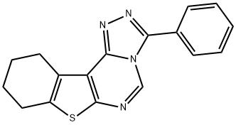 3-phenyl-8,9,10,11-tetrahydrobenzo[4,5]thieno[3,2-e][1,2,4]triazolo[4,3-c]pyrimidine Structure