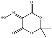 1,3-Dioxane-4,5,6-trione, 2,2-dimethyl-, 5-oxime 구조식 이미지