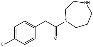 2-(4-chlorophenyl)-1-(1,4-diazepan-1-yl)ethan-1-one 구조식 이미지