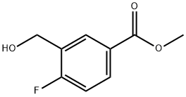 methyl 4-fluoro-3-(hydroxymethyl)benzoate 구조식 이미지