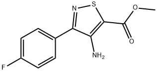 methyl 4-amino-3-(4-fluorophenyl)-1,2-thiazole-5-carboxylate Structure