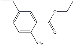 Benzoic acid, 2-amino-5-ethyl-, ethyl ester 구조식 이미지