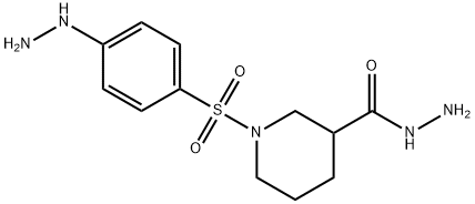 1-[(4-hydrazinophenyl)sulfonyl]piperidine-3-carbohydrazide Structure