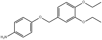 4-[(3,4-diethoxybenzyl)oxy]aniline Structure