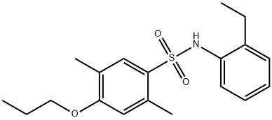 N-(2-ethylphenyl)-2,5-dimethyl-4-propoxybenzenesulfonamide Structure