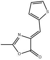 5(4H)-Oxazolone, 2-methyl-4-(2-thienylmethylene)-, (Z)- 구조식 이미지