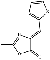 5(4H)-Oxazolone, 2-methyl-4-(2-thienylmethylene)-, (Z)- Structure