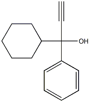1-cyclohexyl-1-phenyl-prop-2-yn-1-ol 구조식 이미지