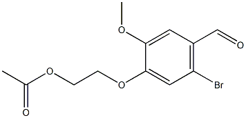 2-(5-bromo-4-formyl-2-methoxyphenoxy)ethyl acetate Structure