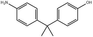 Phenol, 4-[1-(4-aminophenyl)-1-methylethyl]- Structure