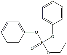Phosphoric acid, ethyl diphenyl ester 구조식 이미지