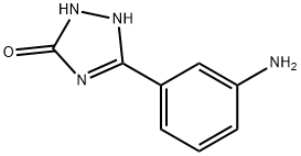 5-(3-Amino-phenyl)-2,4-dihydro-[1,2,4]triazol-3-one 구조식 이미지