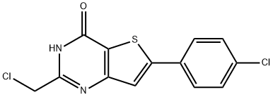 2-(chloromethyl)-6-(4-chlorophenyl)-3H,4H-thieno[3,2-d]pyrimidin-4-one Structure