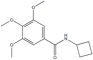 Benzamide,N-cyclobutyl-3,4,5-trimethoxy- 구조식 이미지