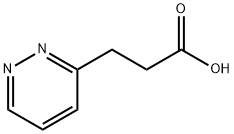 3-pyridazin-3-ylpropanoic acid 구조식 이미지