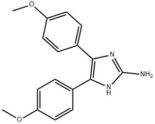 4,5-bis-(4-methoxy-phenyl)-1H-imidazol-2-ylamine 구조식 이미지