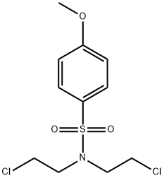 Benzenesulfonamide,N,N-bis(2-chloroethyl)-4-methoxy- 구조식 이미지