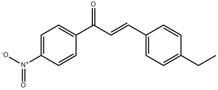 (2E)-3-(4-ethylphenyl)-1-(4-nitrophenyl)prop-2-en-1-one Structure