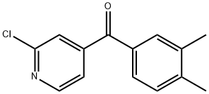 (2-chloropyridin-4-yl)(3,4-dimethylphenyl)methanone 구조식 이미지