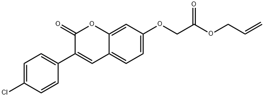 prop-2-enyl 2-[3-(4-chlorophenyl)-2-oxochromen-7-yl]oxyacetate 구조식 이미지