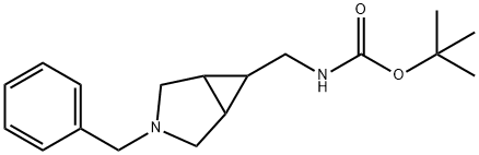 TERT-BUTYL ((3-BENZYL-3-AZABICYCLO[3.1.0]HEXAN-6-YL)METHYL)CARBAMATE Structure