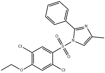 1-(2,5-dichloro-4-ethoxyphenyl)sulfonyl-4-methyl-2-phenylimidazole 구조식 이미지