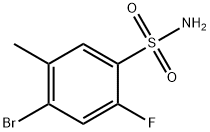 4-BROMO-2-FLUORO-5-METHYLBENZENESULFONAMIDE Structure