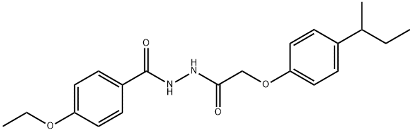 N'-[(4-sec-butylphenoxy)acetyl]-4-ethoxybenzohydrazide Structure