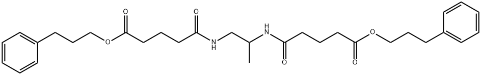 bis(3-phenylpropyl) 5,5'-[1,2-propanediyldi(imino)]bis(5-oxopentanoate) 구조식 이미지