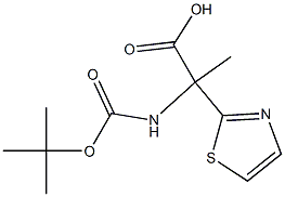 Boc-2-Thiazolyl-DL-alanine 구조식 이미지