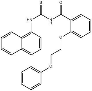N-[(1-naphthylamino)carbonothioyl]-2-(2-phenoxyethoxy)benzamide 구조식 이미지