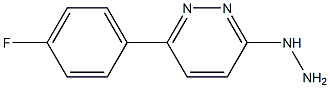 [6-(4-Fluoro-phenyl)-pyridazin-3-yl]-hydrazine Structure