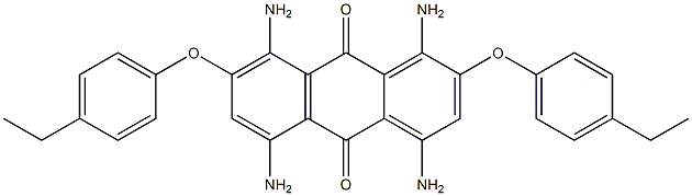 9,10-Anthracenedione, 1,4,5,8-tetraamino-2,7-bis(4-ethylphenoxy)- 구조식 이미지