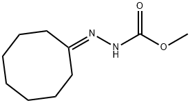 Hydrazinecarboxylic acid, cyclooctylidene-, methyl ester Structure