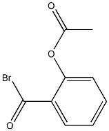 Benzoyl bromide, 2-(acetyloxy)- Structure