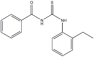 Benzamide, N-[[(2-ethylphenyl)amino]thioxomethyl]- Structure