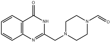 4-(4-Oxo-3,4-dihydro-quinazolin-2-ylmethyl)-piperazine-1-carbaldehyde 구조식 이미지