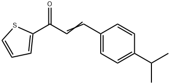 (2E)-3-[4-(propan-2-yl)phenyl]-1-(thiophen-2-yl)prop-2-en-1-one Structure