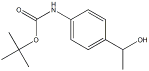 tert-butyl N-[4-(1-hydroxyethyl)phenyl]carbamate Structure